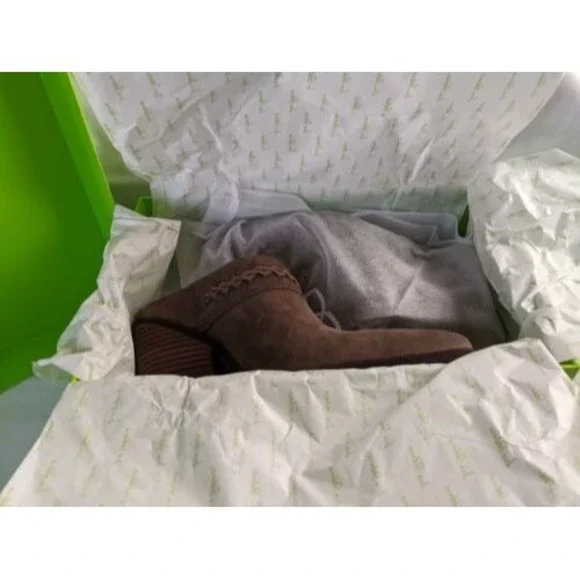 NEW Sam Edelman Alison Western Mule Desert Olive Heel Women size 9 Leather Boot - Picture 13 of 16